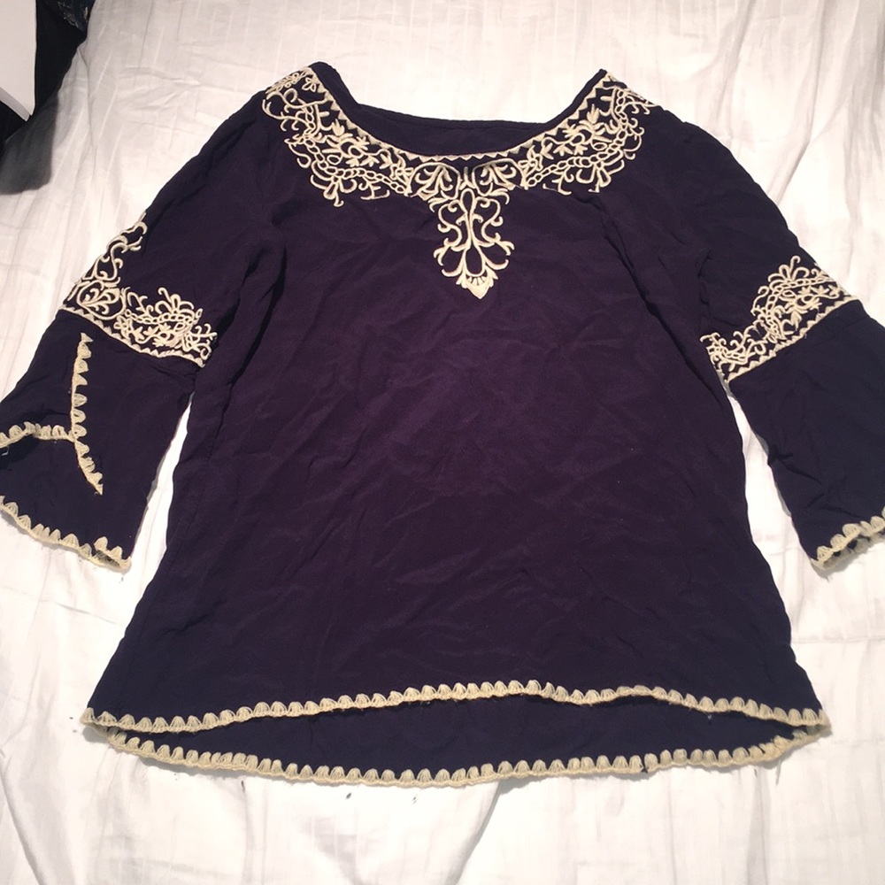 Dark blue shirt